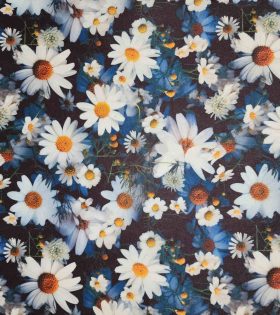 Printed Satin - Gentle Whisper - Charcoal
