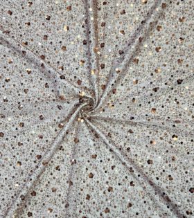 French Beaded Spankle Tulle - Taupe