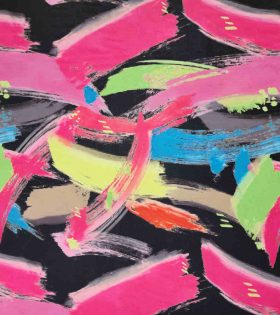 Digital Printed Chiffon D#9 - Cerise Pink