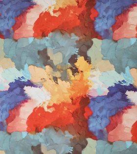 Digital Printed Chiffon D#10 - Denim Blue