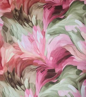 Foil Look Printed Duchess Satin