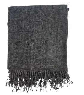 Chenille Throw - Charcoal