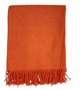 Chenille Throw - Orange