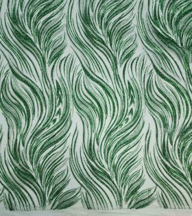 Puff Sugar Metallic Tulle - Bottle Green