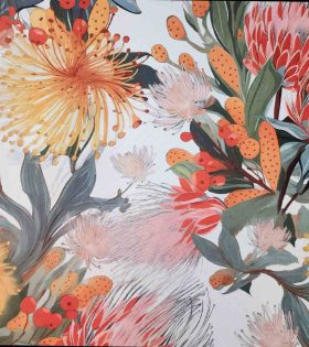 Printed Mini Matt - Floral - White