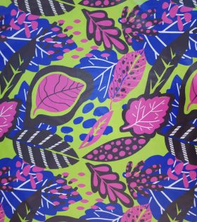 Jamii Polyester Print - Leaflex - Red