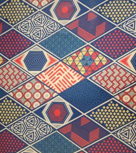 Jamii Polyester Print - Pinnacle - Navy Blue