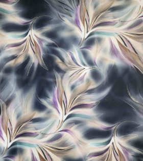Foil Look Printed Duchess Satin