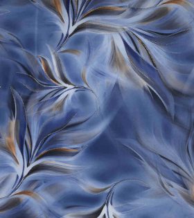Foil Look Printed Duchess Satin