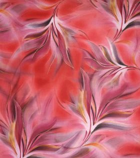 Foil Look Printed Duchess Satin
