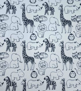 Printed Mini Matt - Safari - White