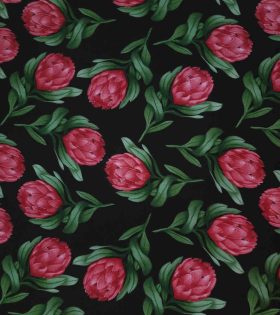 Printed Mini Matt - Protea - Black