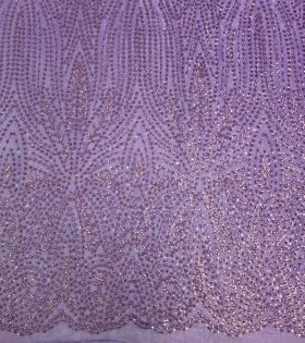 Beaded Tulle - Grape