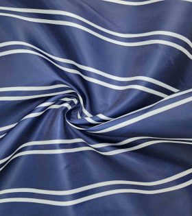Oxford Nylon Canvas - Stripes - Navy Blue