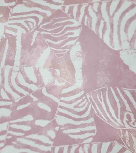 Printed Power Mesh - Abstract - Dusty Pink