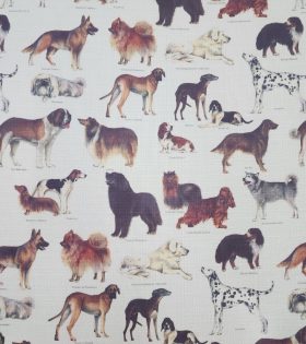 Printed Mini Matt - Dogs - Cream