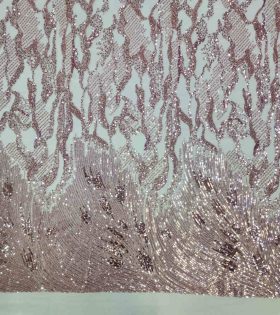 Dianna Beaded Tulle - Dusty Pink