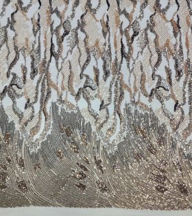Dianna Beaded Tulle - Gold