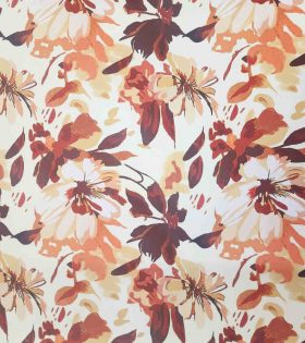 Printed L'Amour Satin D#1 - Rust
