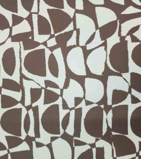 Printed L'Amour Satin D#2 - Brown