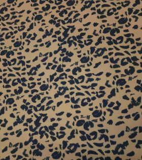 Printed Scuba Crepe D#1 - Tan