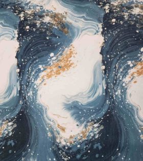 Printed Scuba Crepe D#2 - Jade