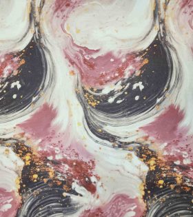 Printed Scuba Crepe D#2 - Dusty Pink