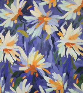 Printed Scuba Crepe D#3 - Purple