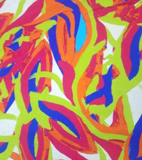 Printed Nylon Rayon - Lime