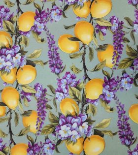 Printed Mini Matt - Lemon - Sage
