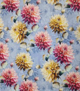 Printed Mini Matt - Flower - Denim Blue