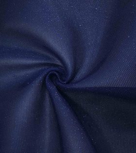 Small Honeycomb Glitter Mesh - Navy Blue