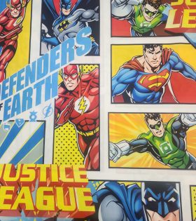 Printed Sheeting - Avengers - Yellow & Blue