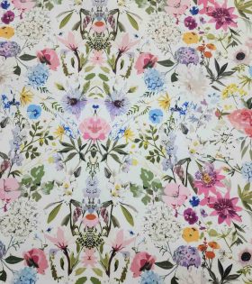 Canvas Outdoor  - Froral - White