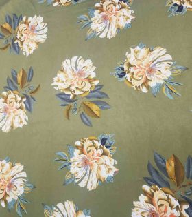 Digital Printed Stretch Satin - Floral