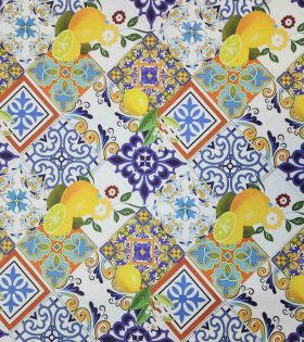 Printed Mini Matt (260607) - Lemon - White