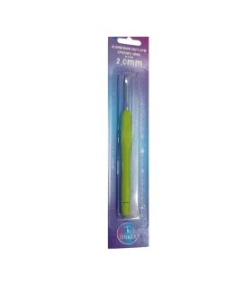 Aluminium Soft Grip Crochet Hook Anodise 2mm