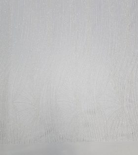 Sugar Metallic Tulle (260602) - White