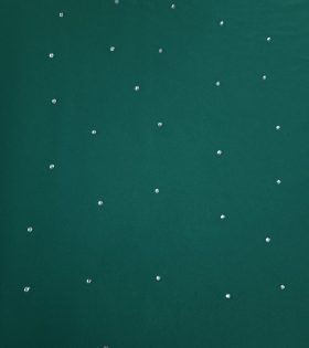 Armani Satin - Rhinestone - Bottle Green