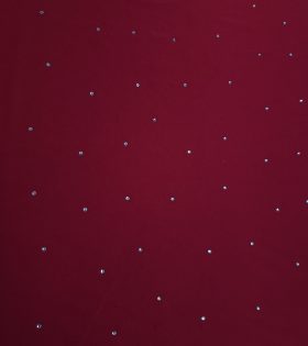 Armani Satin - Rhinestone - Red