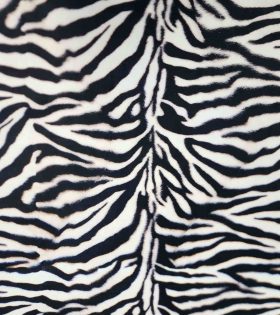 Printed Velvet Scatter Upholstery - Zbra Stripes
