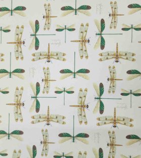 Printed Mini Matt (260706) - Dragon Fly - Cream