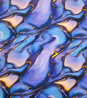 Rayon Challis - Abstract - Purple