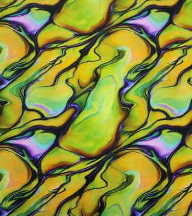 Rayon Challis - Abstract - Green