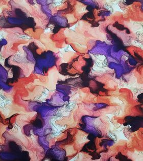 Rayon Challis - Abstract - Coral