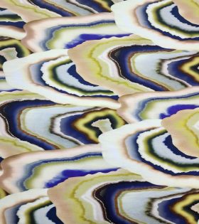 Rayon Challis - Abstract - Olive