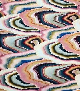 Rayon Challis - Abstract - Dusty Pink