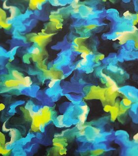 Rayon Challis - Abstract - Turquoise