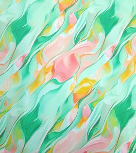 Rayon Challis - Abstract - Mint