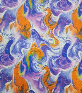 Rayon Challis - Abstract - Lavender